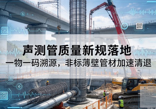 浦东新区声测管质量新规落地，一物一码溯源，非标薄壁管材加速清退
