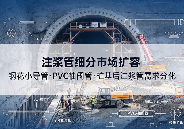 浦东新区注浆管细分市场扩容，隧道钢花小导管、PVC 袖阀管、桩基后注浆管需求分化